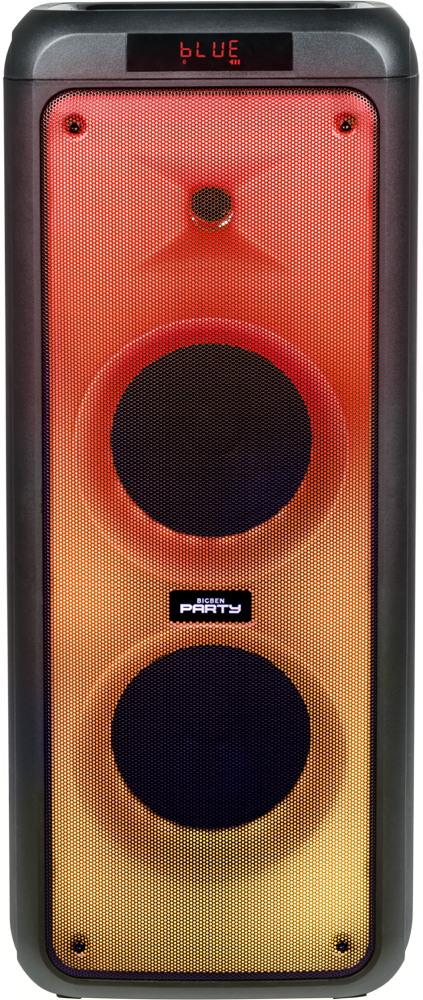 Bigben Bluetooth portabler Lautsprecher Party Box XL Disco Licht 2 Mikrofone AU387223