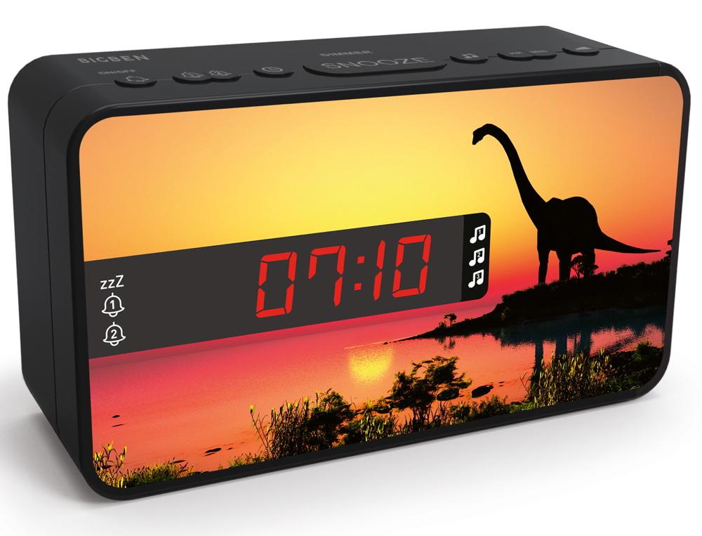 Bigben Kids Wecker RR16 Dino dimmbares Display inkl. 3 Frontblenden AU387339