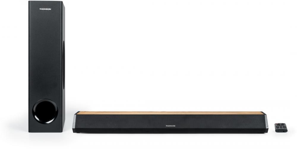 Thomson Bluetooth Soundbar SB552BTS Soundsystem Subwoofer schwarz Holz TH388183