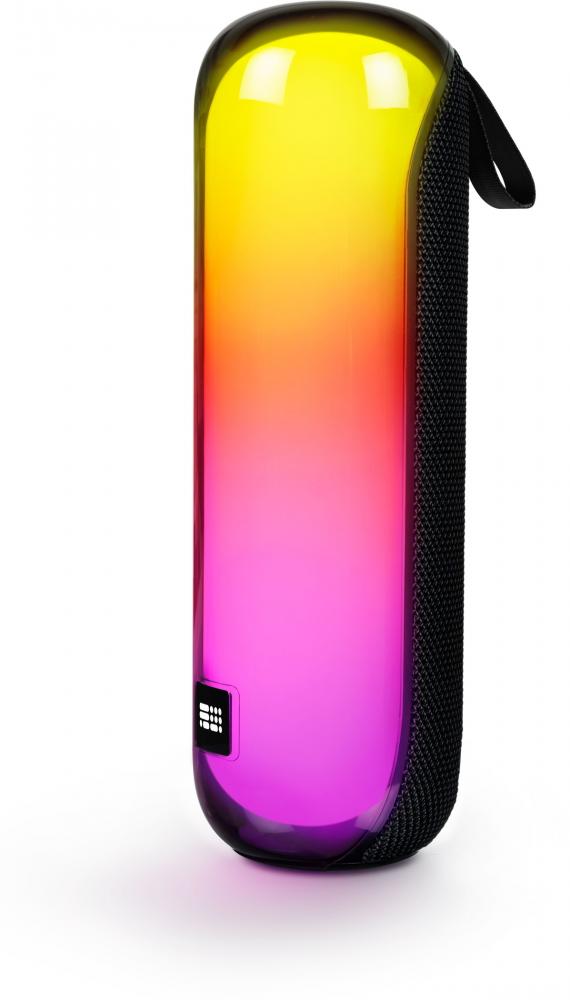 Bigben Bluetooth portabler Lautsprecher Party Tube schwarz Disco Licht AU388350