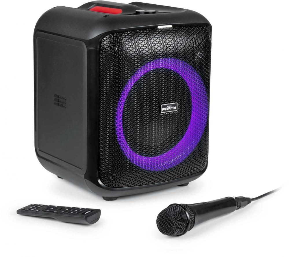 Bigben Bluetooth portabler Lautsprecher Party Max Mikrofon Disco Licht AU388367