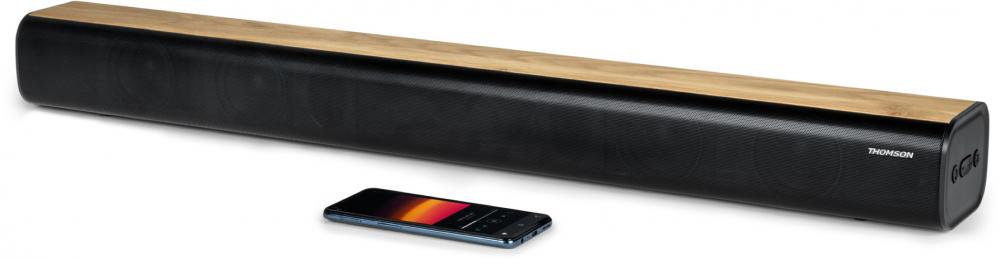 Thomson Bluetooth Soundbar SB402BT Soundsystem schwarz Holz TH388374