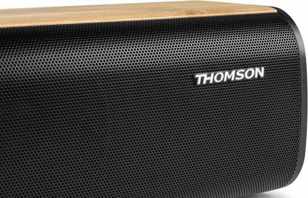 Thomson Bluetooth Soundbar SB402BT Soundsystem schwarz Holz TH388374