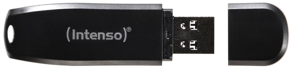 Intenso USB Stick 64GB Speicherstick Speed Line schwarz USB 3.2