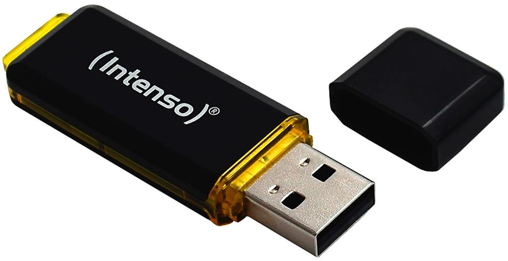 Intenso USB Stick 64GB Speicherstick High Speed Line schwarz USB 3.2