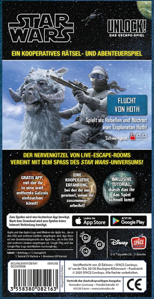 Space Cowboys Familienspiel Unlock! Star Wars Flucht von Hoth SCOD0058