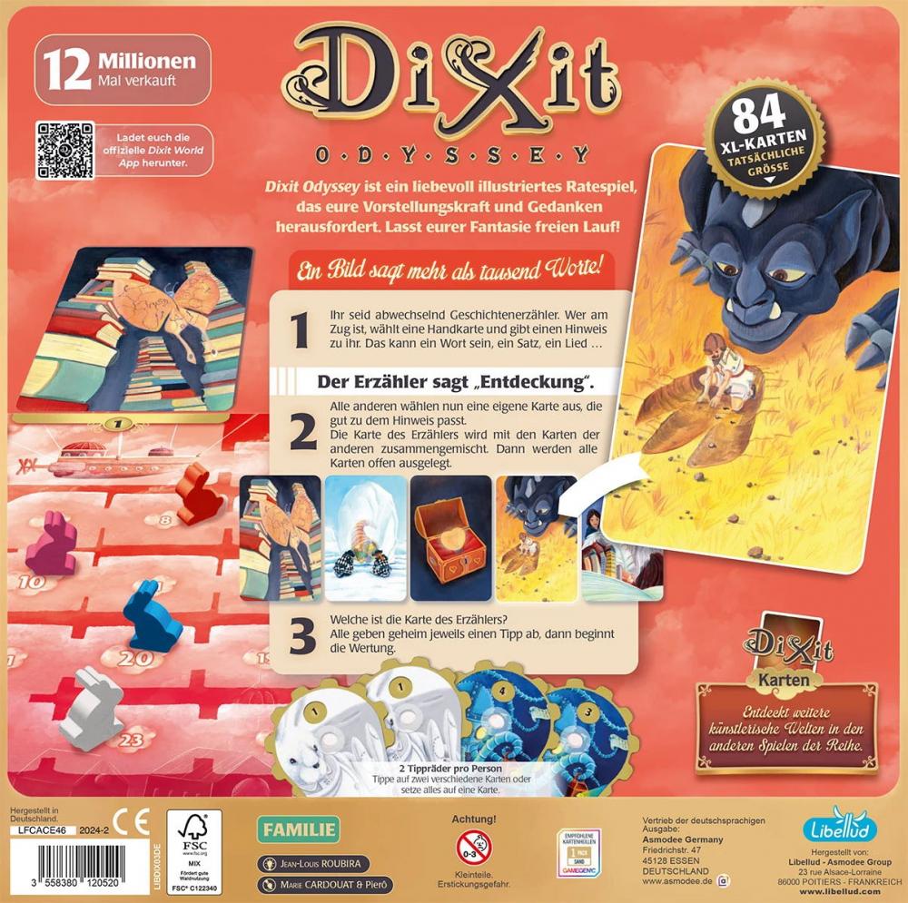 Libellud Familienspiel Kommunikationsspiel Dixit Odyssey Grundspiel LIBD0021