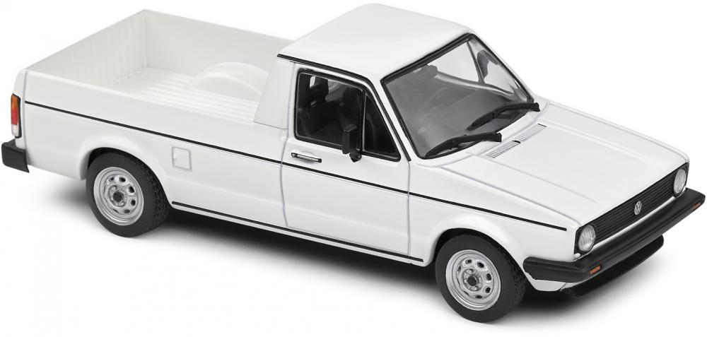 Solido Modellauto Maßstab 1:43 VW Volkswagen Caddy Pick up weiß 1990 S4312301