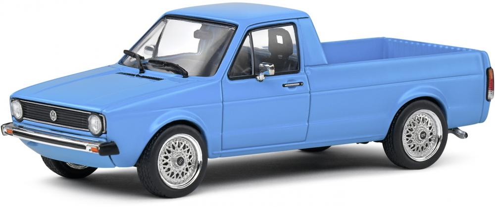 Solido Modellauto Maßstab 1:43 VW Volkswagen Caddy Pick up blau 1990 S4312302