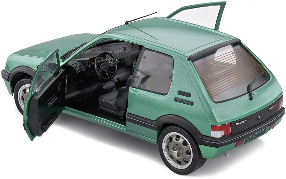 Solido Modellauto Maßstab 1:18 Peugeot 205 GTI Griffe grün 1992 S1801712