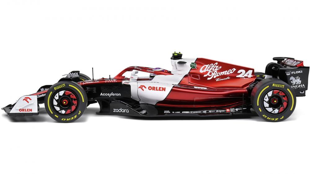 Solido Modellauto Maßstab 1:18 Alfa Romeo F1 Team C42 #24 Kanada GP 2022 S1810202