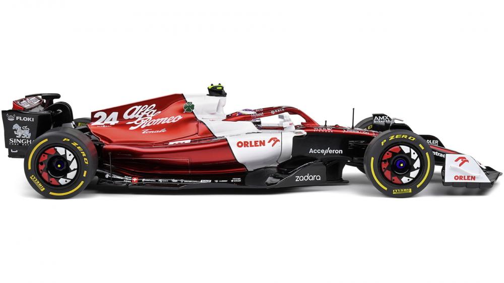 Solido Modellauto Maßstab 1:18 Alfa Romeo F1 Team C42 #24 Kanada GP 2022 S1810202