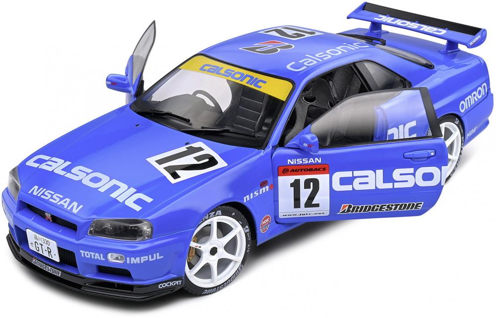 Solido Modellauto Maßstab 1:18 Nissan GT-RR34 blau 2000 S1804307