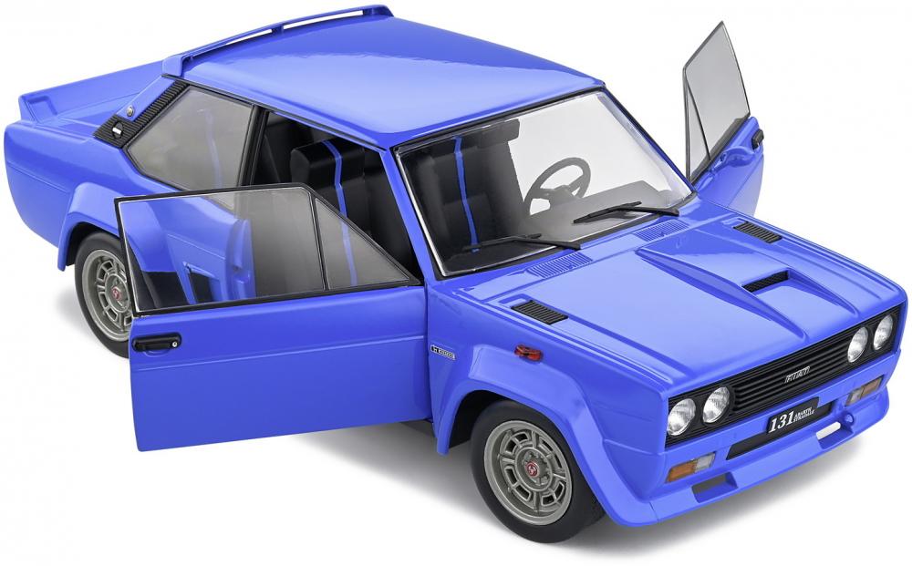 Solido Modellauto Maßstab 1:18 Fiat 131 Abarth blau 1980 S1806004