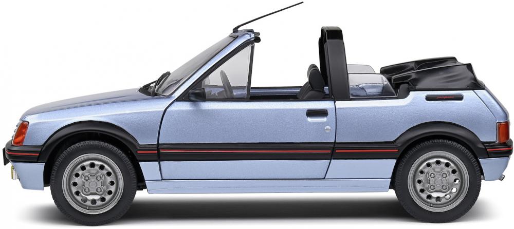 Solido Modellauto Maßstab 1:18 Peugeot 205 CTI azurblau 1989 S1806203