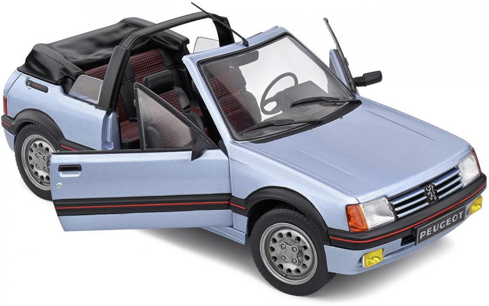 Solido Modellauto Maßstab 1:18 Peugeot 205 CTI azurblau 1989 S1806203