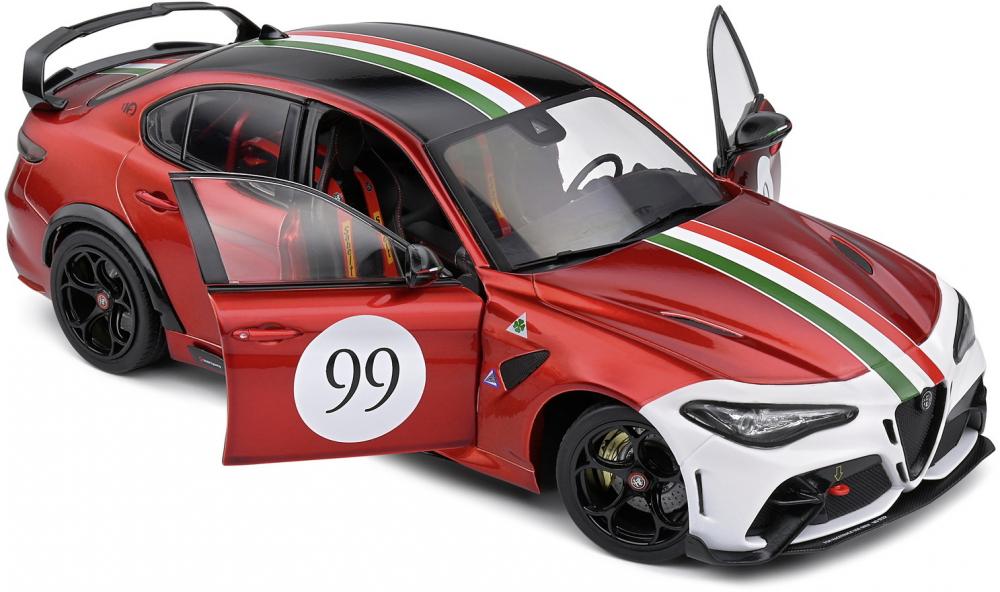 Solido Modellauto Maßstab 1:18 Alfa Romeo Giulia GTA M Tricolore Mugello 2022 S1806904