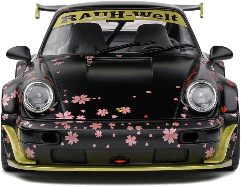 Solido Modellauto Maßstab 1:18 Porsche RWB schwarz AOKI Version 2021 S1807507