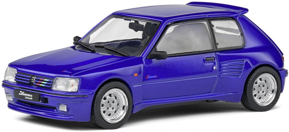 Solido Modellauto Maßstab 1:43 Peugeot 205 Dimma Rallye blau 1989 S4310803