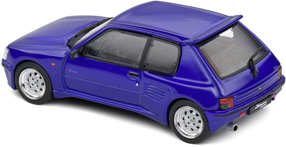 Solido Modellauto Maßstab 1:43 Peugeot 205 Dimma Rallye blau 1989 S4310803