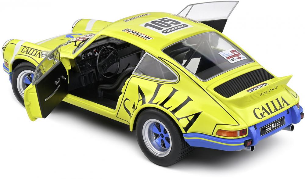 Solido Modellauto Maßstab 1:18 Porsche 911 RSR #105 gelb 1973 S1801118