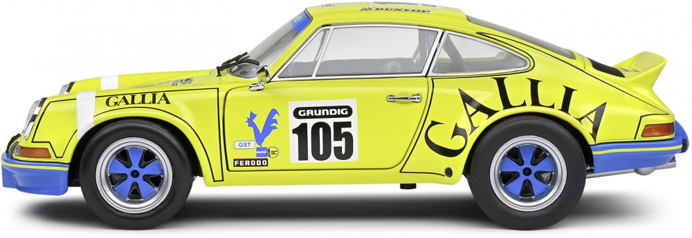 Solido Modellauto Maßstab 1:18 Porsche 911 RSR #105 gelb 1973 S1801118