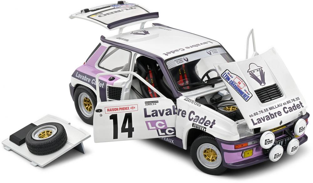 Solido Modellauto Maßstab 1:18 Renault 5 Turbo #14 1983 weiß S1801313