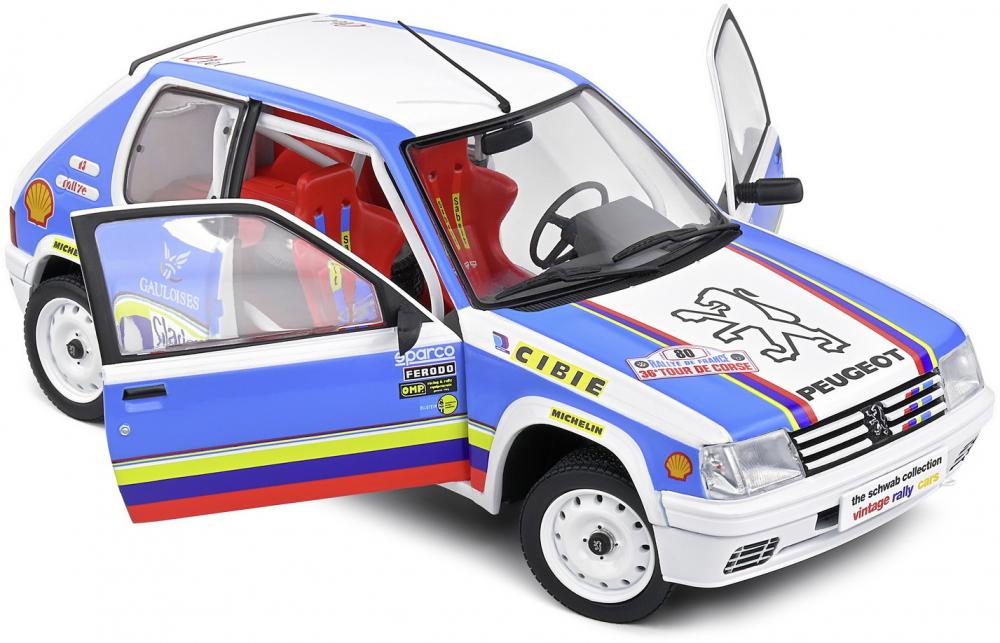 Solido Modellauto Maßstab 1:18 Peugeot 205 Rallye 1,9L weiß 1990 S1801716