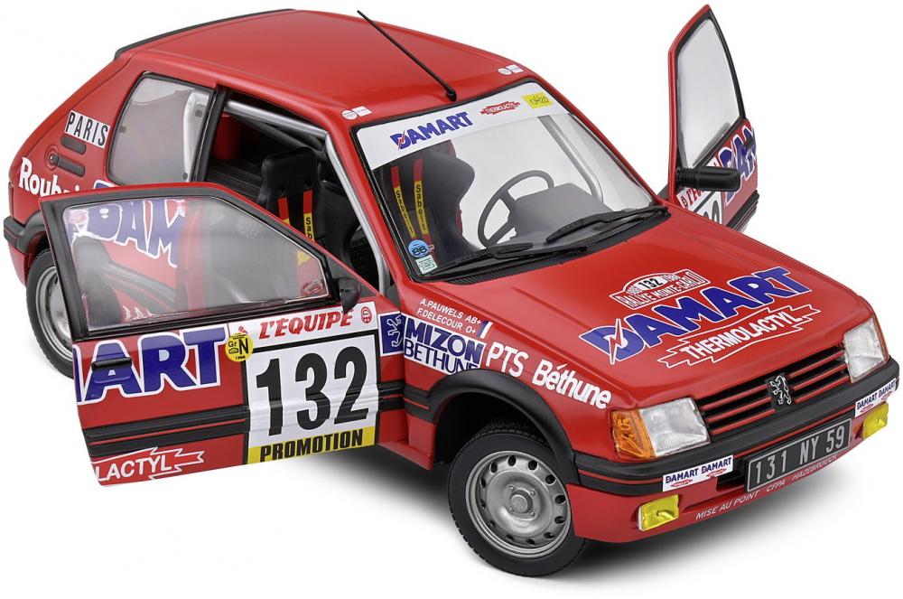 Solido Modellauto Maßstab 1:18 Peugeot 205 GTI, 1,6L #132 rot 1986 S1801717