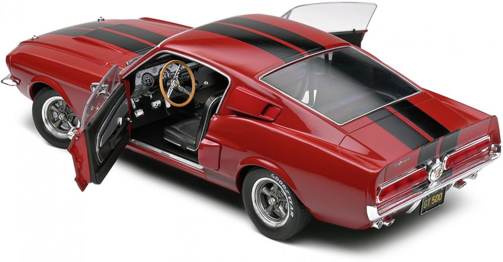 Solido Modellauto Maßstab 1:18 Ford Shelby Mustang GT500 rot 1967 S1802909