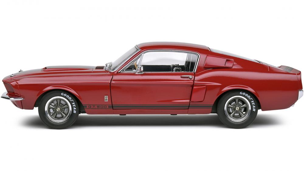 Solido Modellauto Maßstab 1:18 Ford Shelby Mustang GT500 rot 1967 S1802909