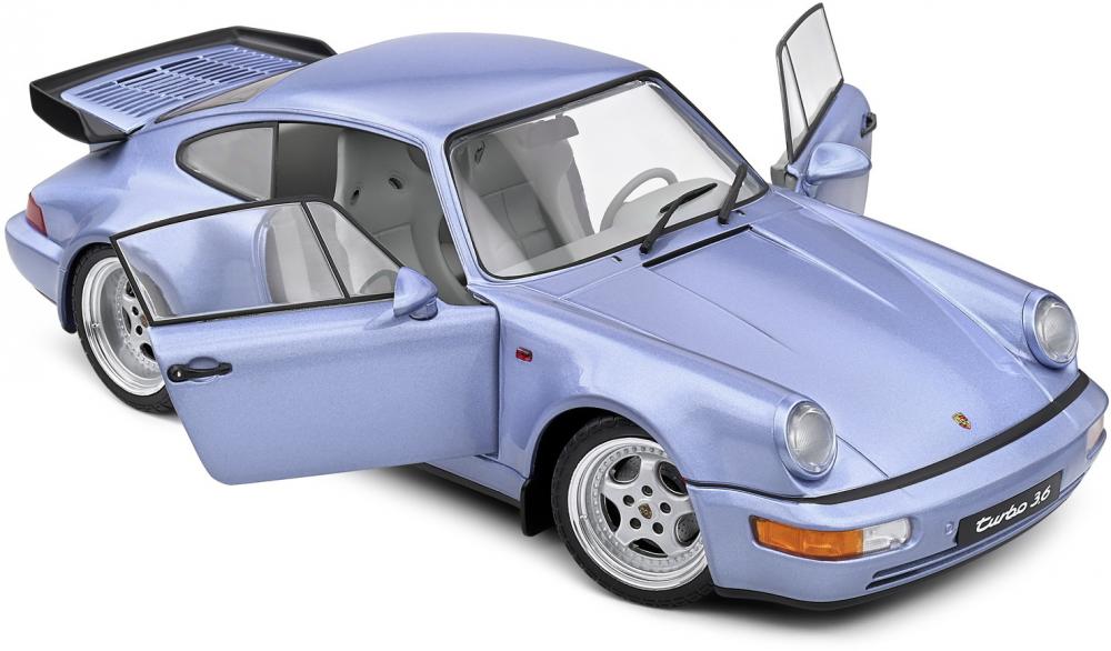 Solido Modellauto Maßstab 1:18 Porsche 911 (964) Turbo blau 1990 S1803408