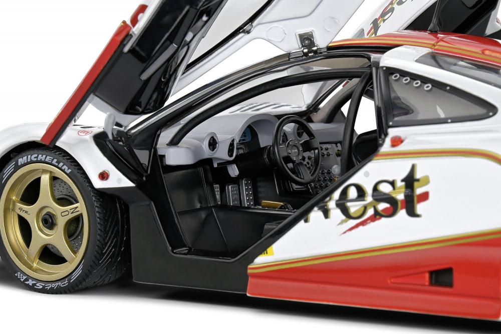 Solido Modellauto Maßstab 1:18 McLaren F1 GTR BPR GT #8 weiß 1995 S1804107