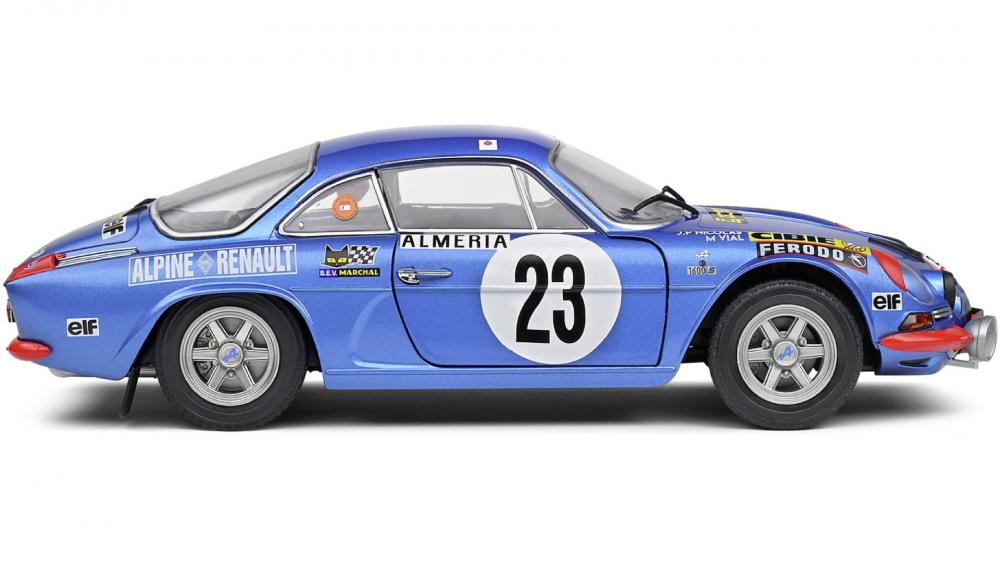 Solido Modellauto Maßstab 1:18 Alpine A110 1600S #23 blau Rallye Monte Carlo 1972 S1804208