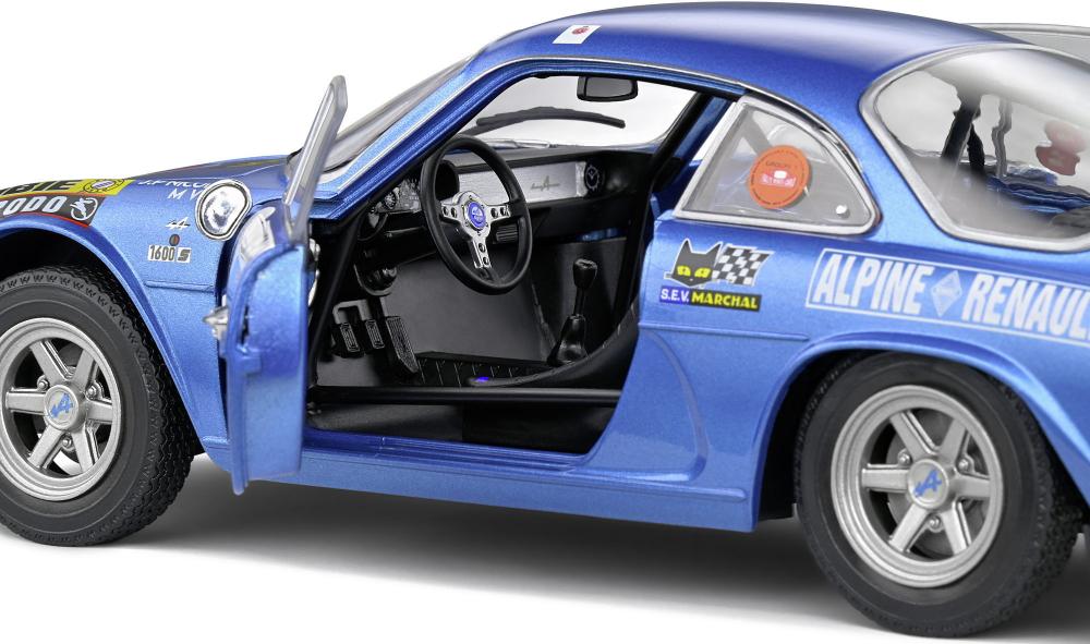 Solido Modellauto Maßstab 1:18 Alpine A110 1600S #23 blau Rallye Monte Carlo 1972 S1804208