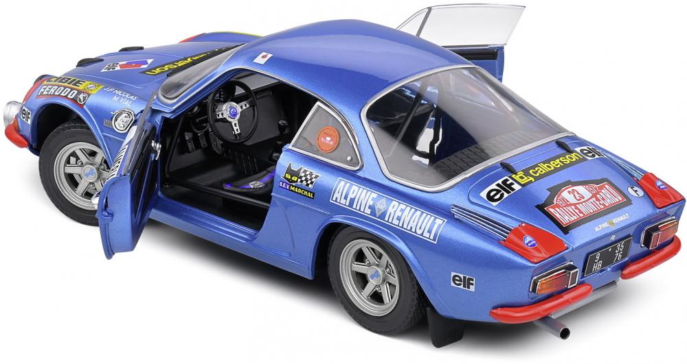 Solido Modellauto Maßstab 1:18 Alpine A110 1600S #23 blau Rallye Monte Carlo 1972 S1804208