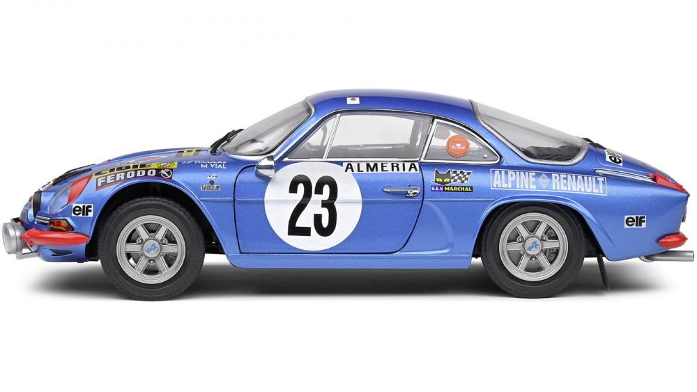 Solido Modellauto Maßstab 1:18 Alpine A110 1600S #23 blau Rallye Monte Carlo 1972 S1804208