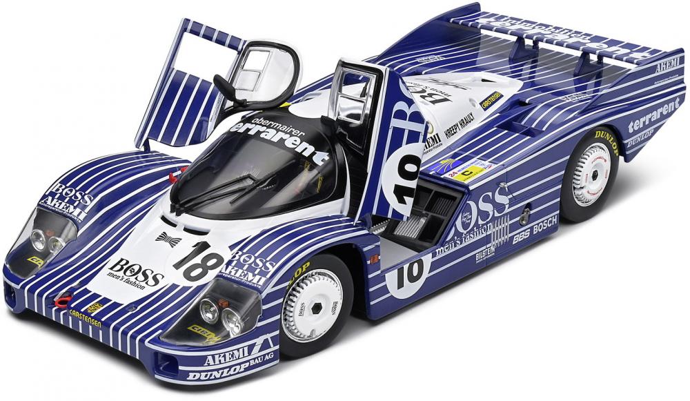 Solido Modellauto Maßstab 1:18 Porsche 956LH #18 schwarz S1805507