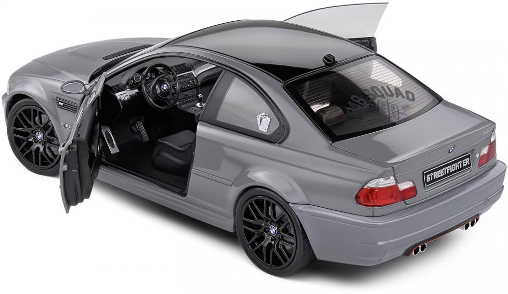 Solido Modellauto Maßstab 1:18 BMW E46 M3 Coupe 2000 grau S1806508