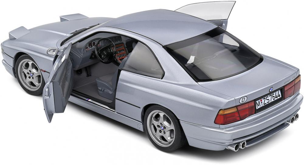 Solido Modellauto Maßstab 1:18 BMW 850 (E31) CSI 1992 silber S1807004