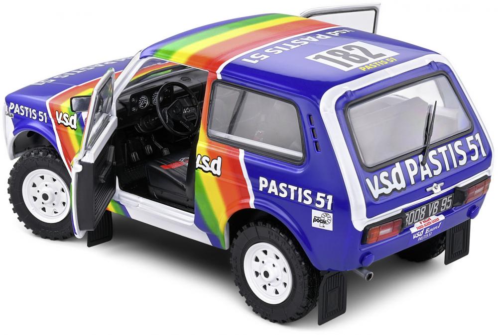 Solido Modellauto Maßstab 1:18 Lada Niva Paris-Dakar #182 1984 weiß S1807305