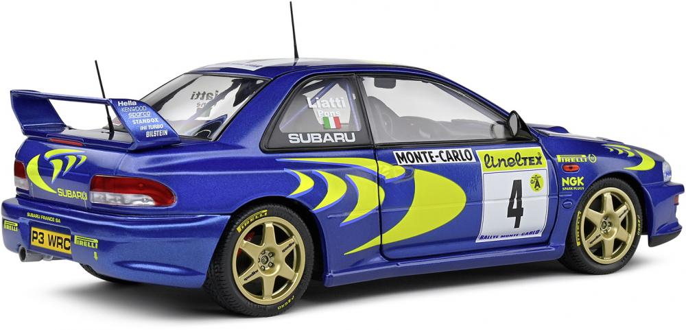 Solido Modellauto Maßstab 1:18 Subaru Impreza 22B #4 blau 1997 S1807405