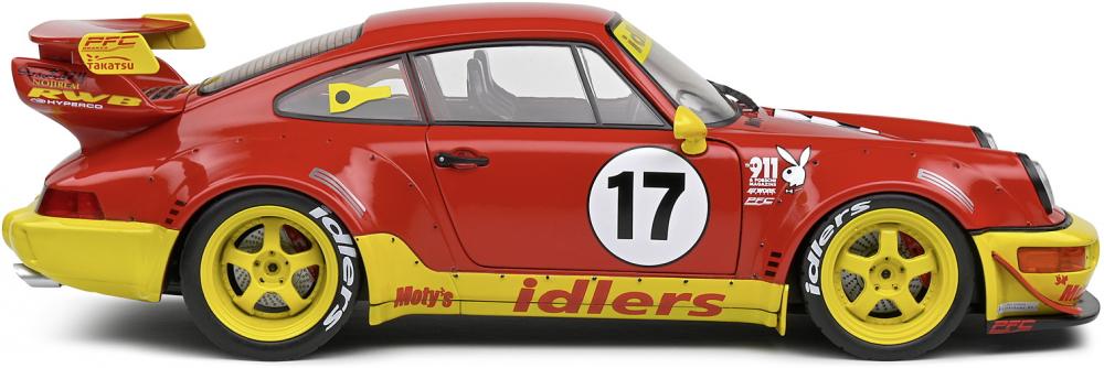 Solido Modellauto Maßstab 1:18 Porsche RWB Bodykit Maty's Idlers 2016 rot S1807509