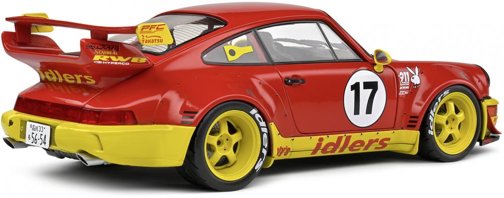 Solido Modellauto Maßstab 1:18 Porsche RWB Bodykit Maty's Idlers 2016 rot S1807509