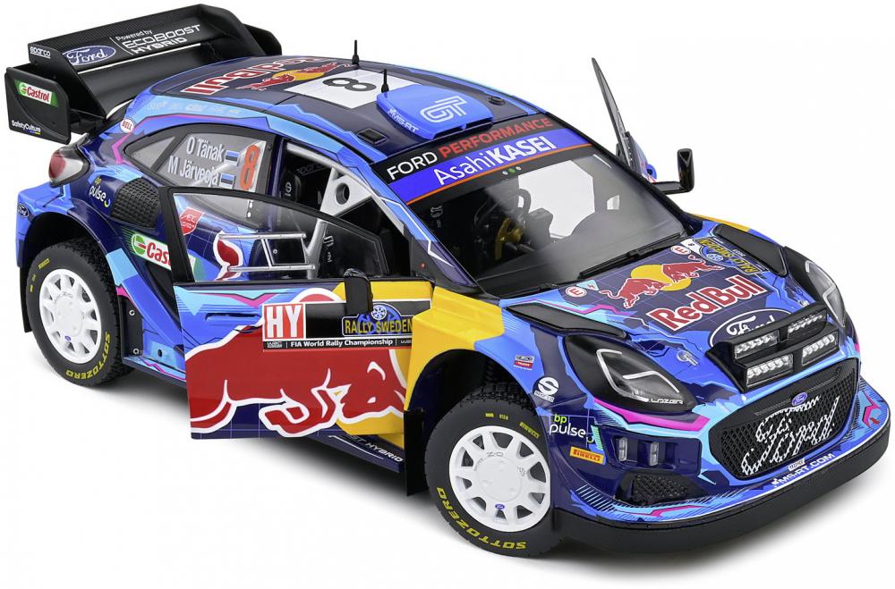 Solido Modellauto Maßstab 1:18 Ford Puma Rally1 Hybrid #8 blau 2023 S1809503