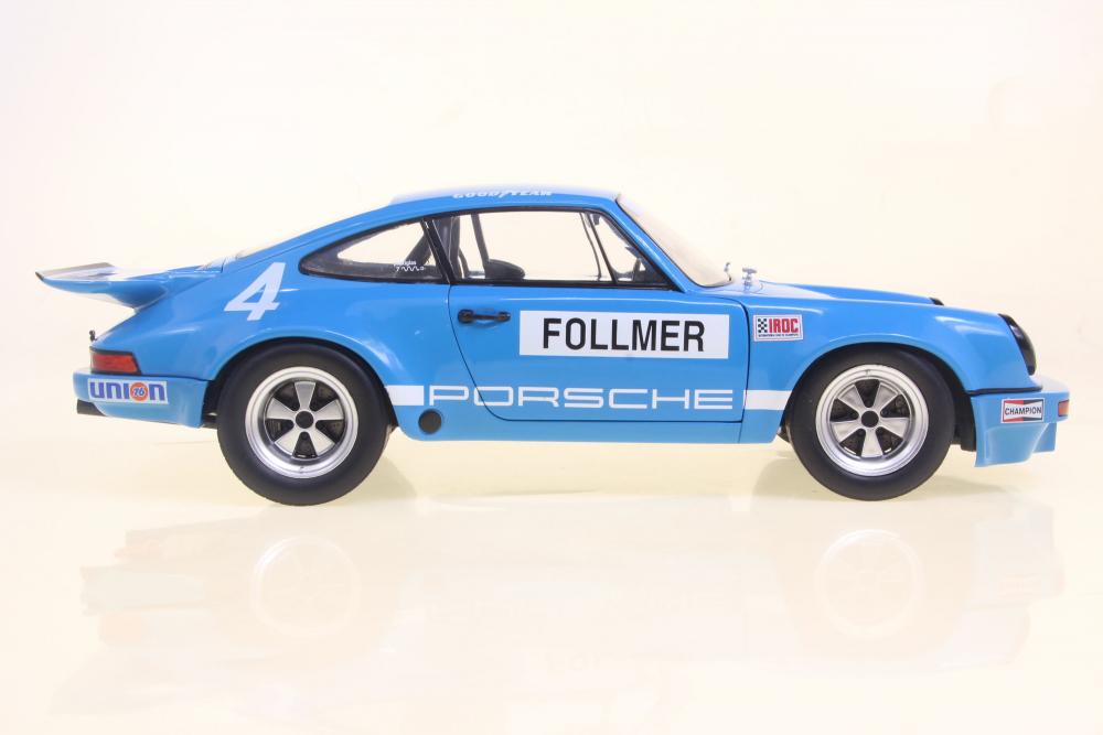 Solido Modellauto Maßstab 1:18 Porsche 911 IROC #4 1974 blau S1810702