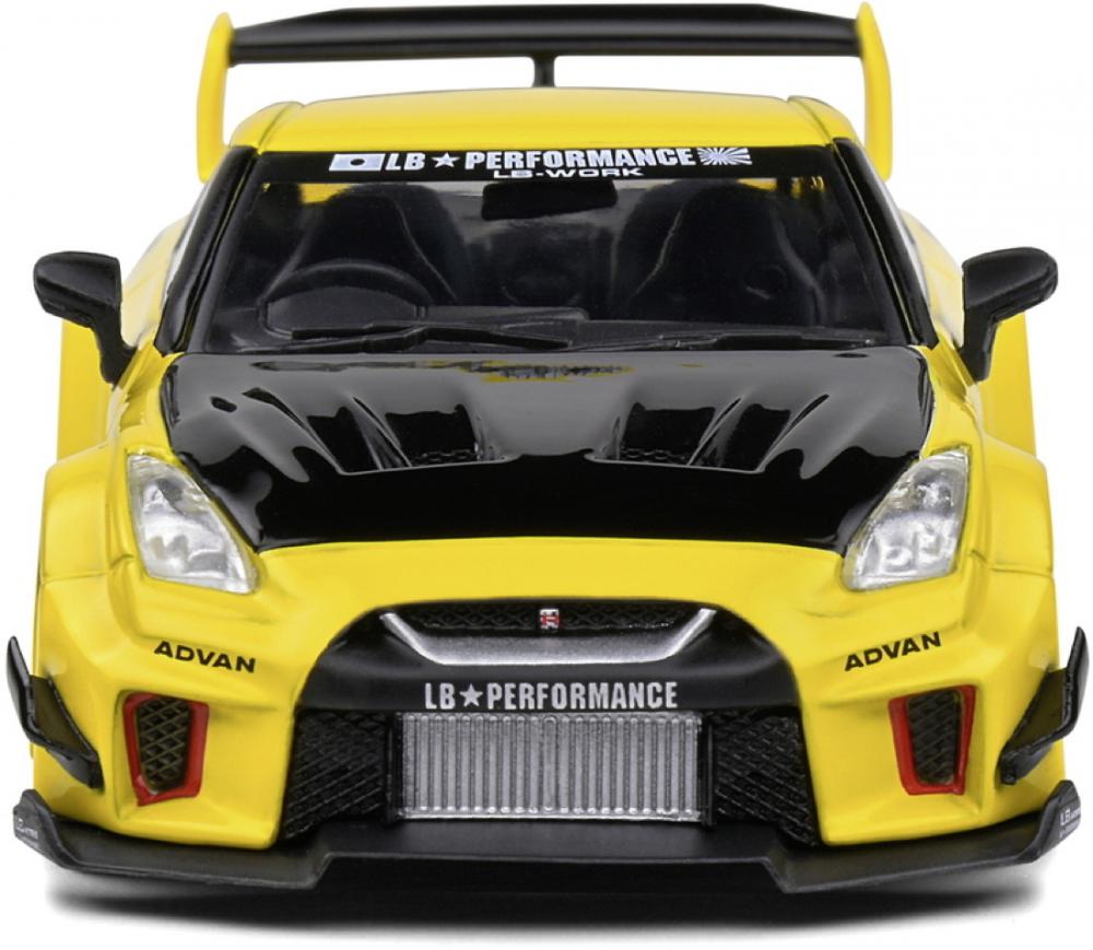 Solido Modellauto Maßstab 1:43 Nissan GTR35 LBWK Silhouette gelb 2019 S4311206