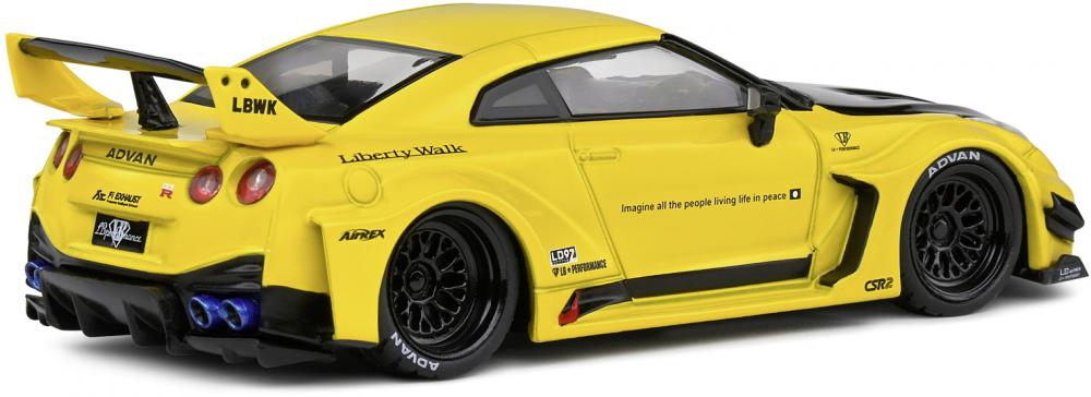 Solido Modellauto Maßstab 1:43 Nissan GTR35 LBWK Silhouette gelb 2019 S4311206