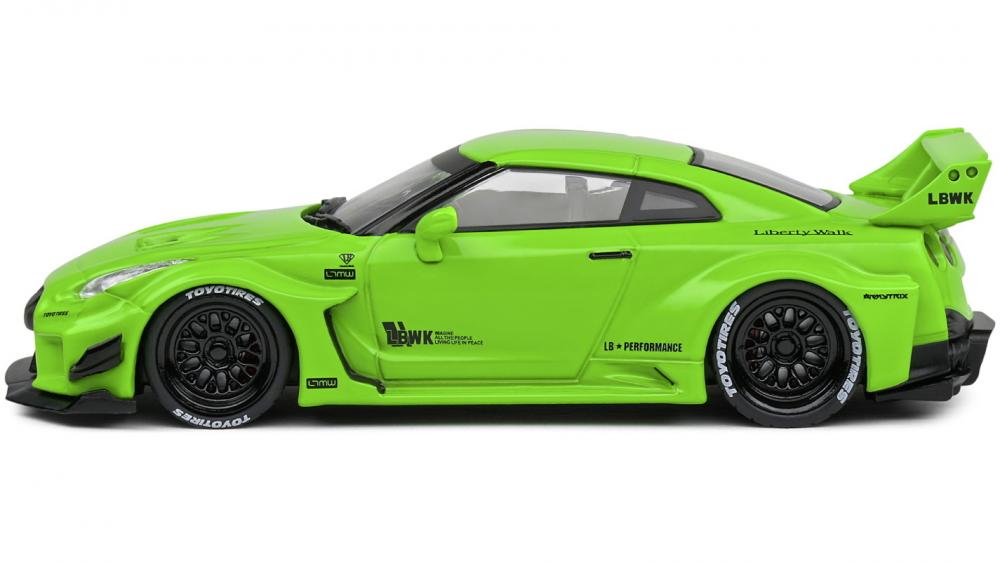 Solido Modellauto Maßstab 1:43 Nissan GTR35 LBWK Silhouette grün 2019 S4311207