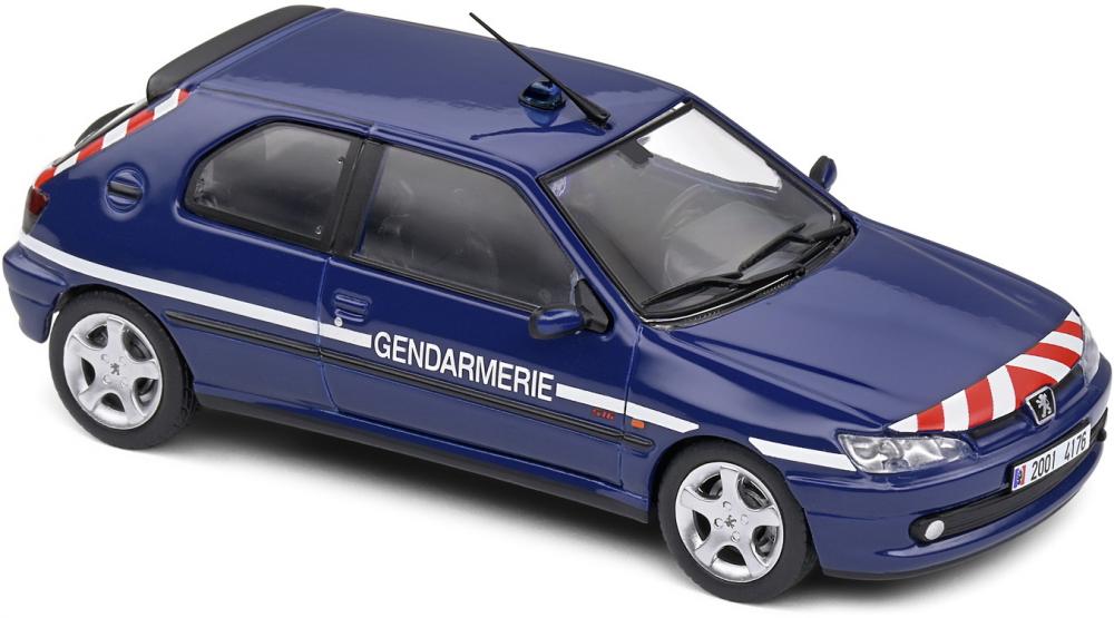 Solido Modellauto Maßstab 1:43 Peugeot 306 S16 Gendarm blau 2002 S4311407